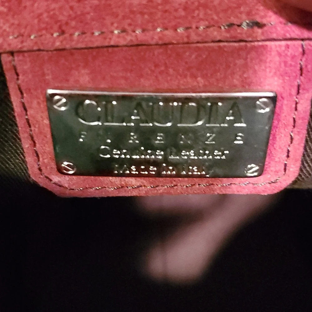 Like NEW Claudia Firenze suede crossbody
